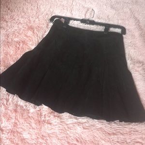 Alice + Olivia Black Suede Skirt
